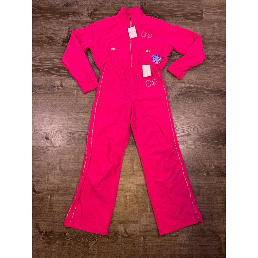 Hello Kitty x Forever 21 50th Anniversary Tracksuit Womens M Jacket and S Pants